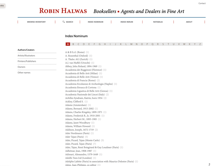 Ecran3 de la Librairie d'art à Londres de Robin Halwas