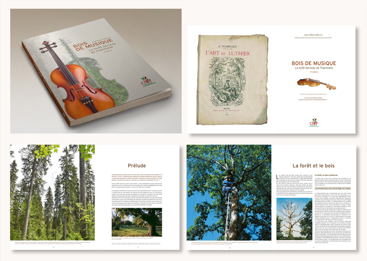 Ouvrage Bois de Musique édité par le CNPF