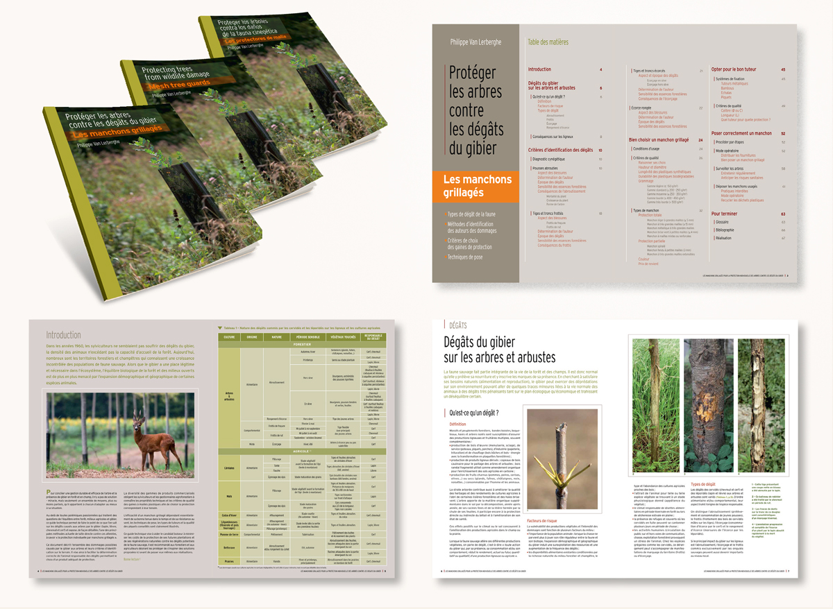 Brochure technique sur les manchons grillagés édité par le CNPF