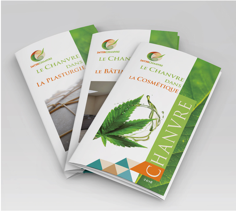 6 Dépliants 3 volets sur l'écologie du Chanvre