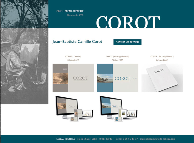 Création du site web de vente en ligne des catalogues Corot