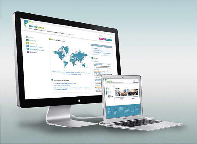 Ergonomie & web Design du site Travel Santé