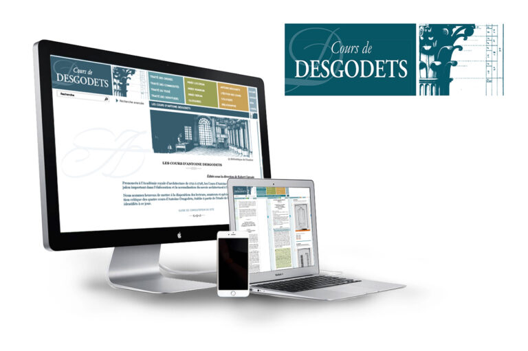 Identité visuelle et charte graphique du site web Antoine Desgodets