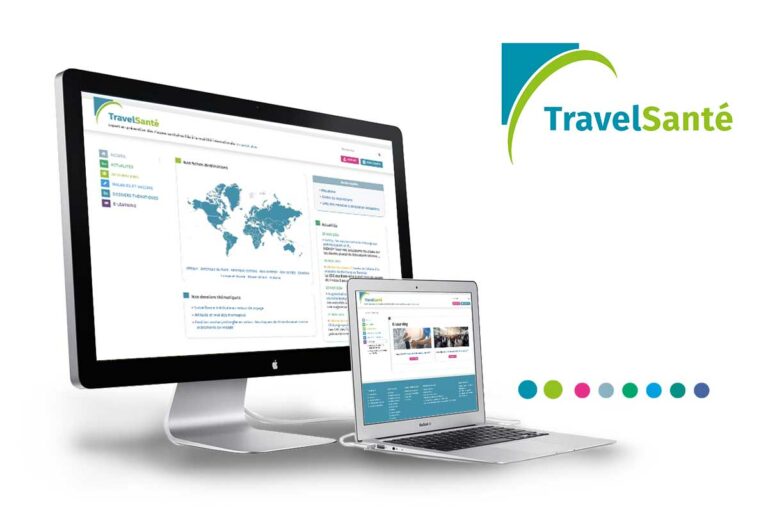 Création du logotype et du web Design pour Travel Santé